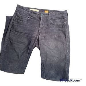 Anthropologie Pilcro and the letter green dark gray corduroy‎ skinny mid rise